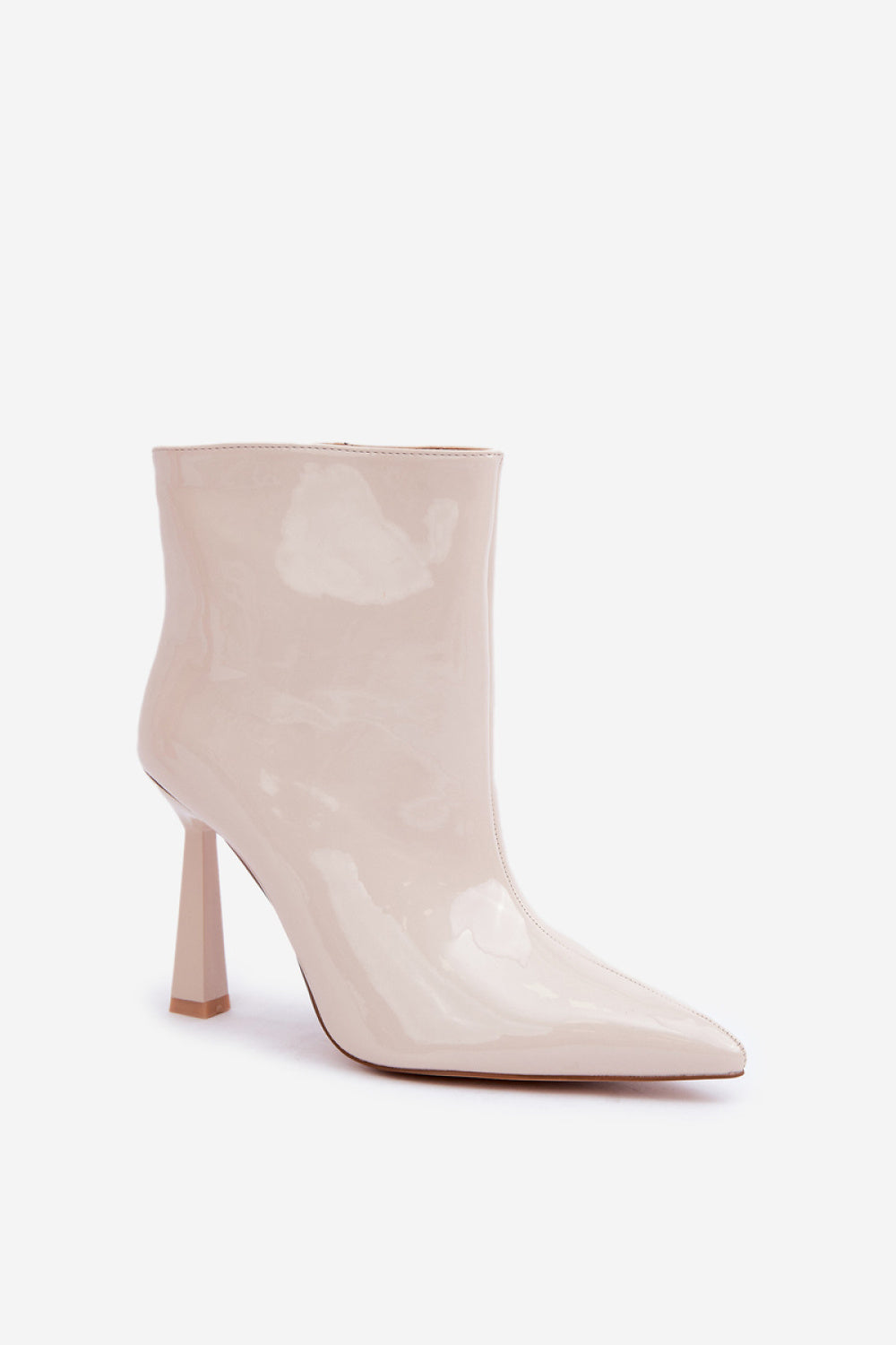 Step In Style Seliri Light Beige Heeled Ankle Boots - view 2