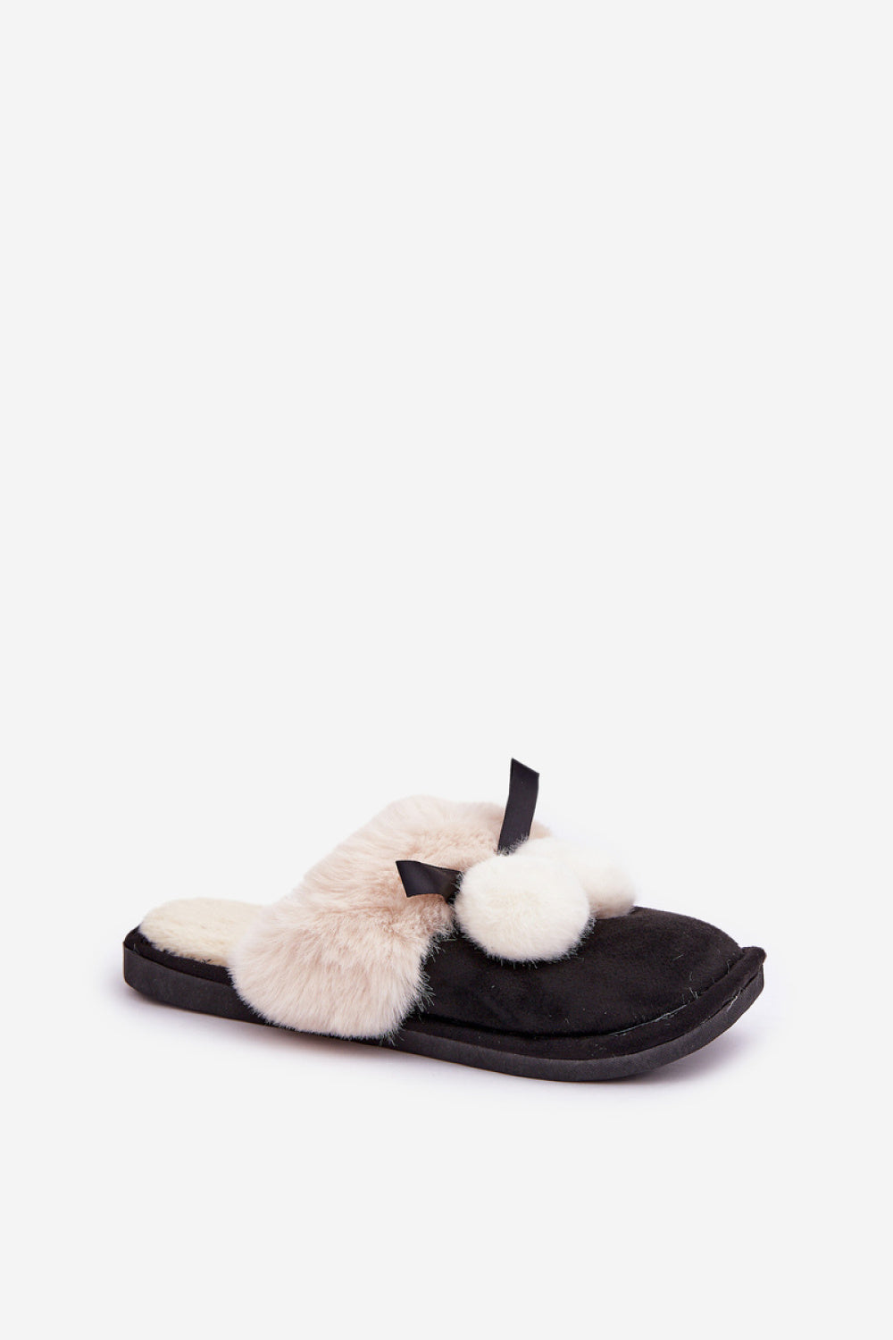 Step In Style Nartani Black Warm Lined Slippers - view 2