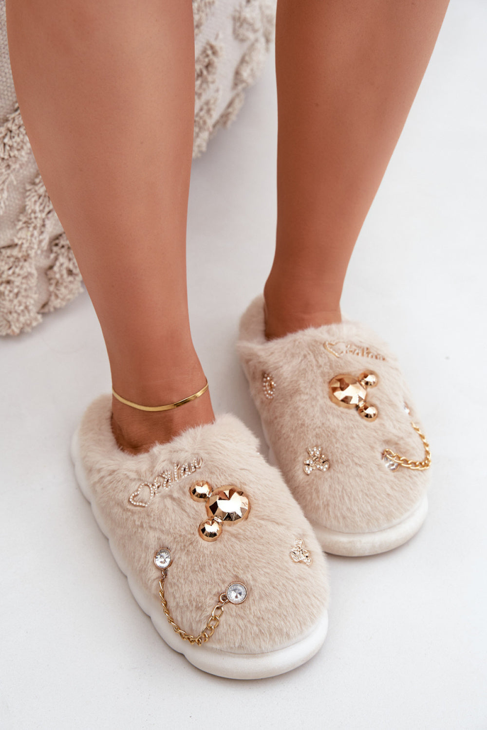 Step In Style Ivelfedi Beige Warm Lined Slippers - view 3