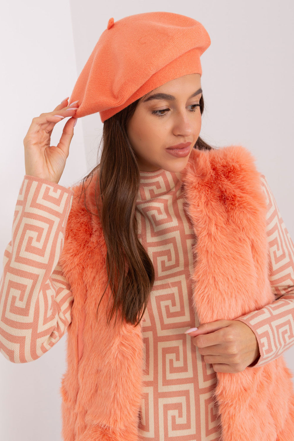 AT Peach Beret - view 4