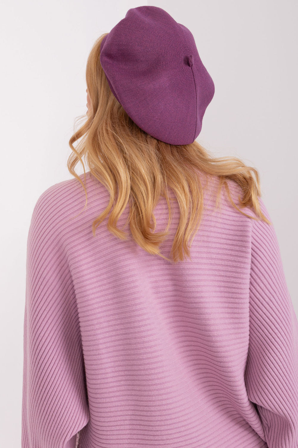 AT Violet Acrylic Beret - view 3