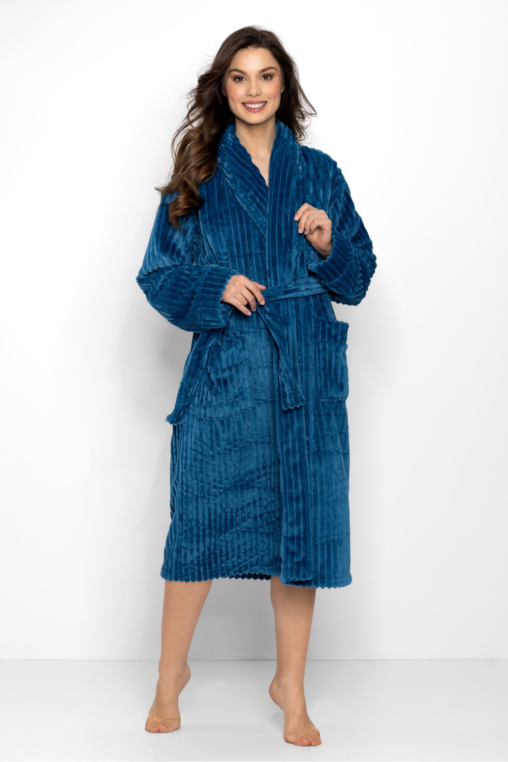 Momenti Per Me One And Only Turquoise Long Sleeve Dressing Gown