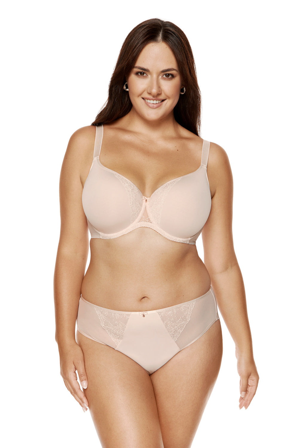 Gorteks Charme Powder Pink Mesh Underwired Padded Bra - view 2