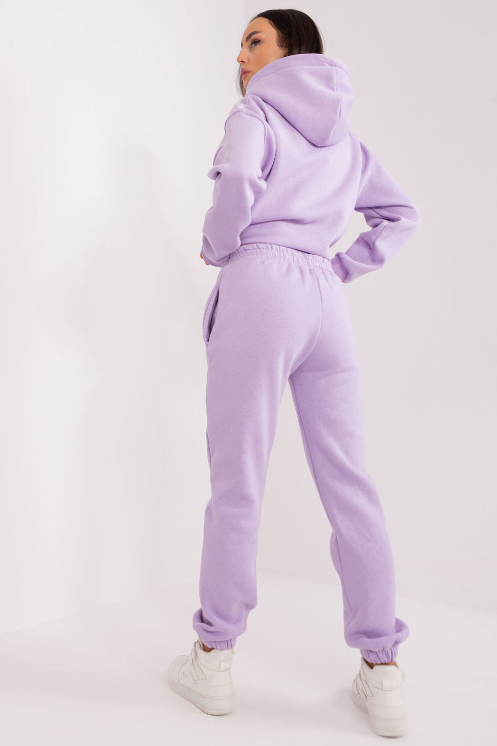 Ex Moda Light Violet High Waisted Cotton Co-Ord Set - view 3