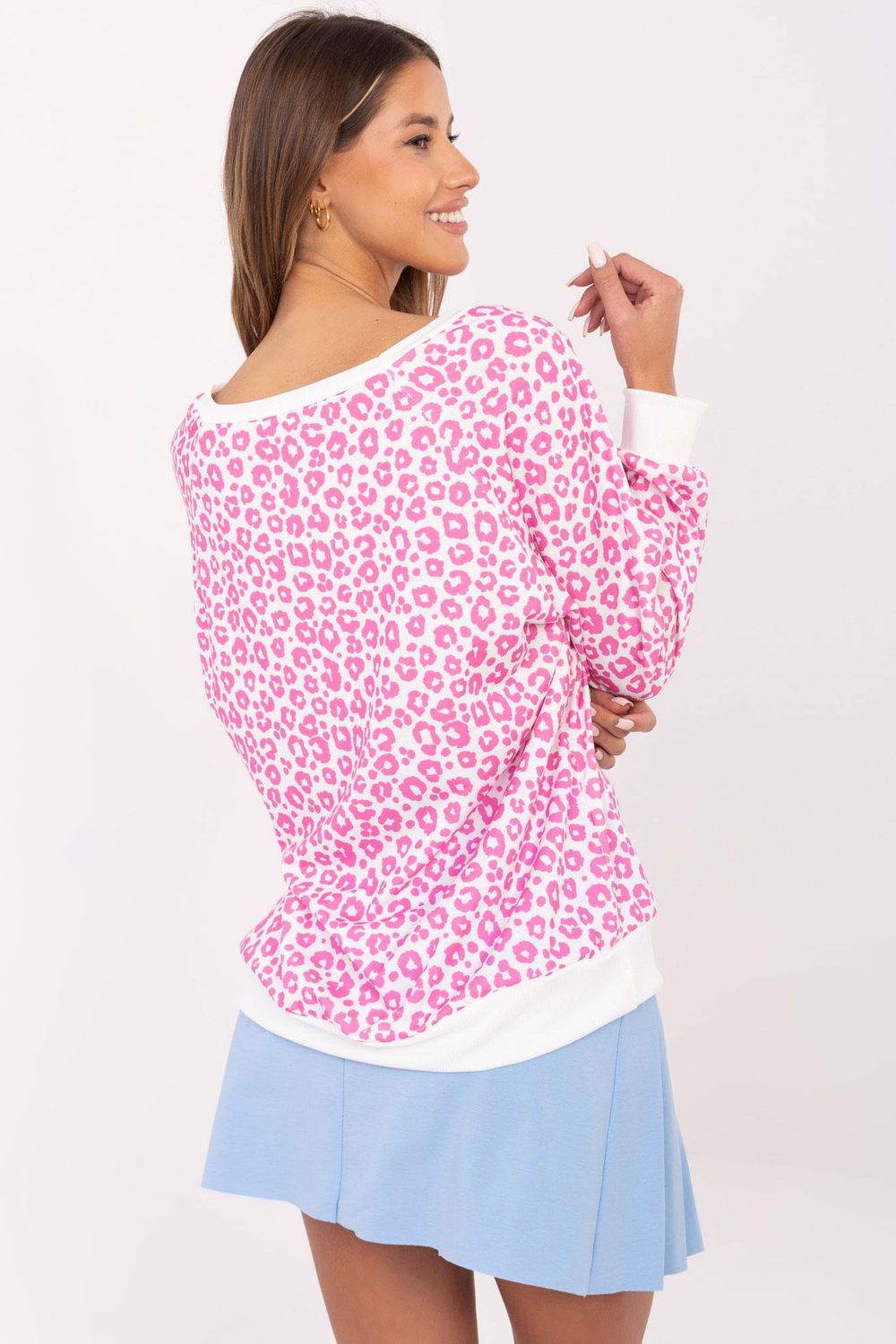 Italy Moda Pink Long Sleeve Blouse - view 3