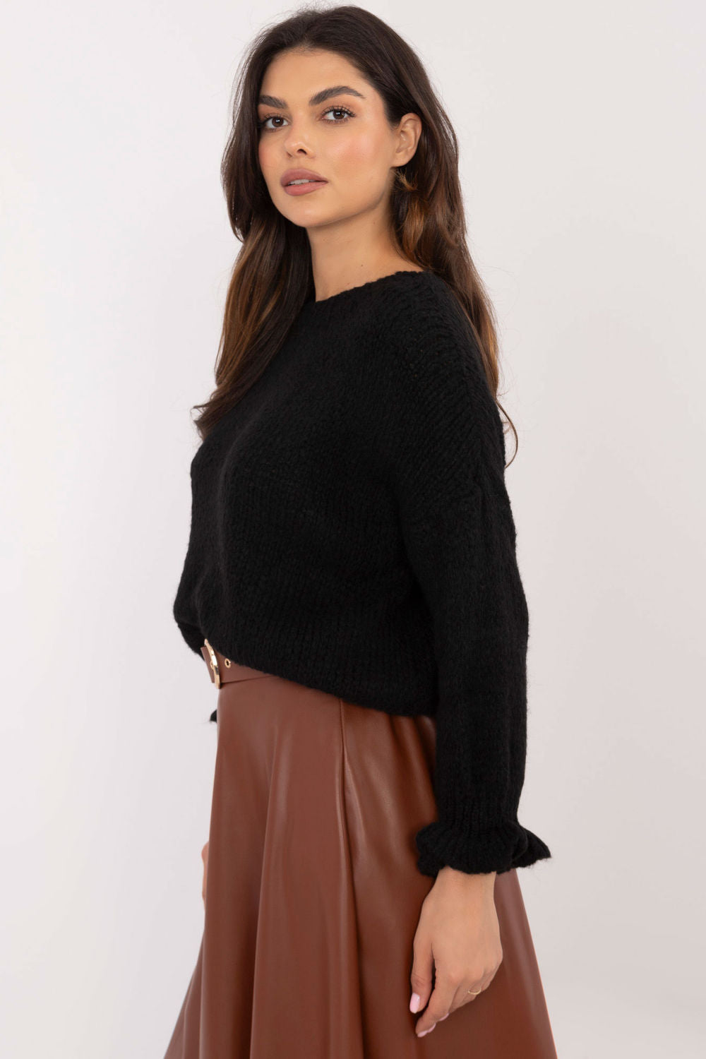 Italy Moda Black Jumper - view 2