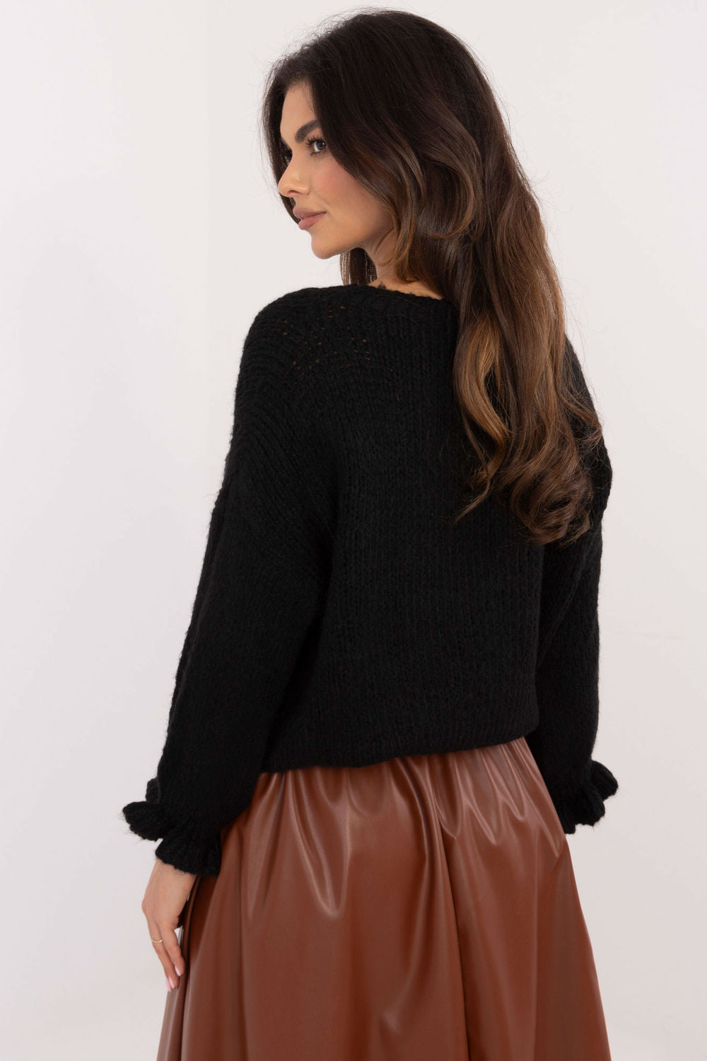 Italy Moda Black Jumper - view 3