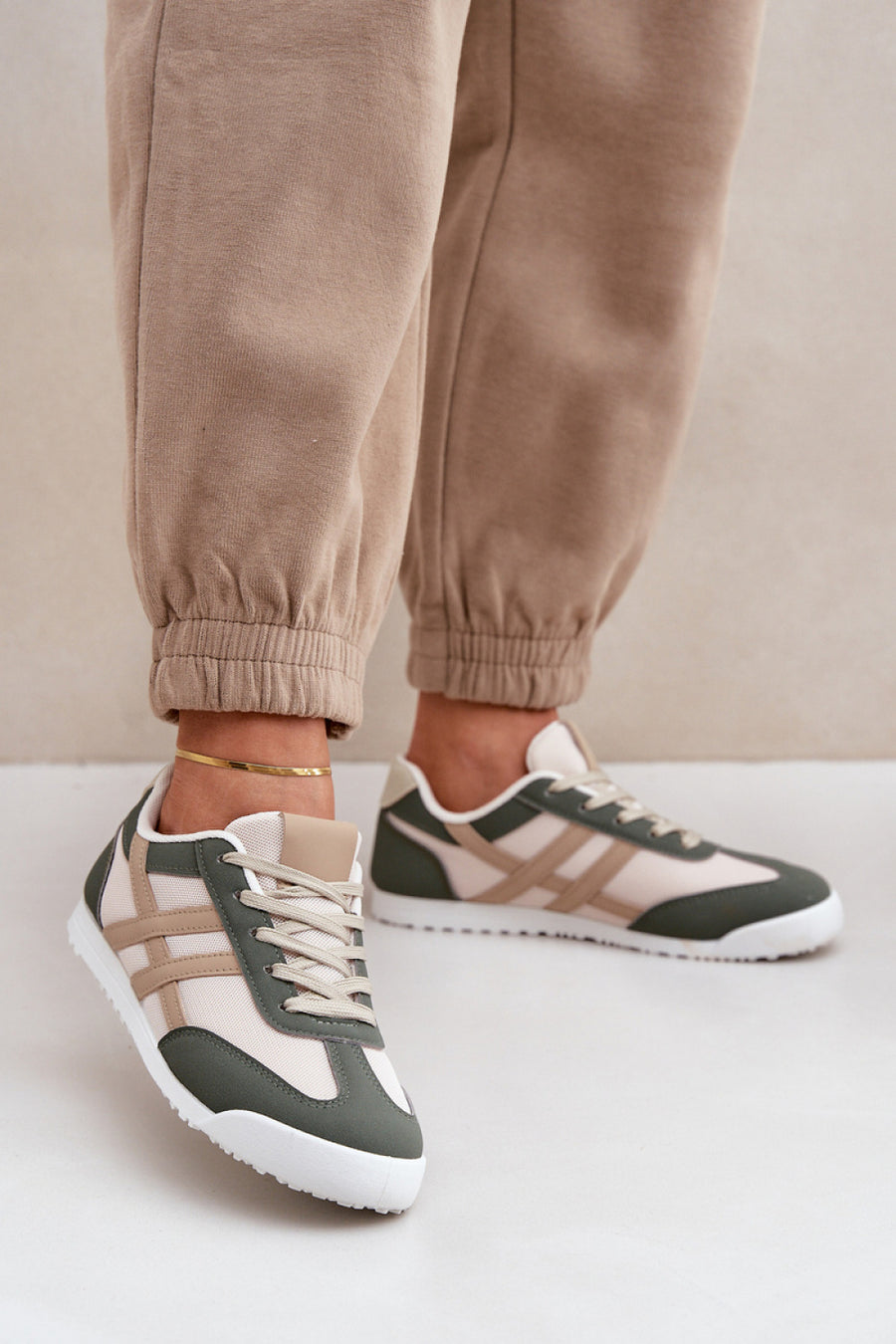 Step In Style Eezore Green Mesh Trainers