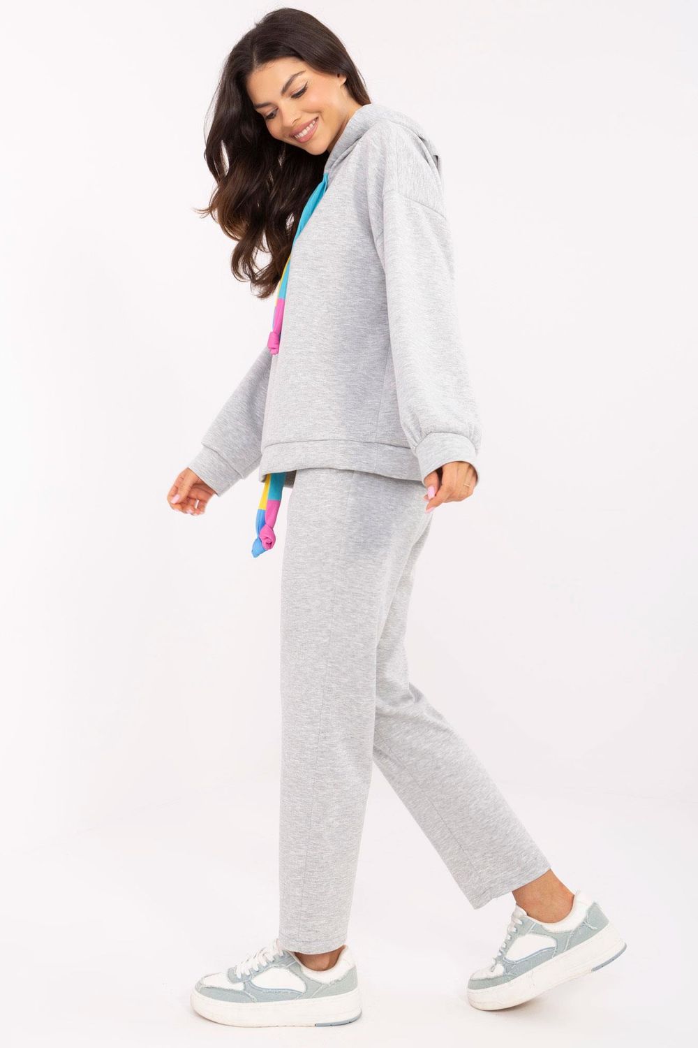Italy Moda Grey High Waisted Co-Ord Set - view 2