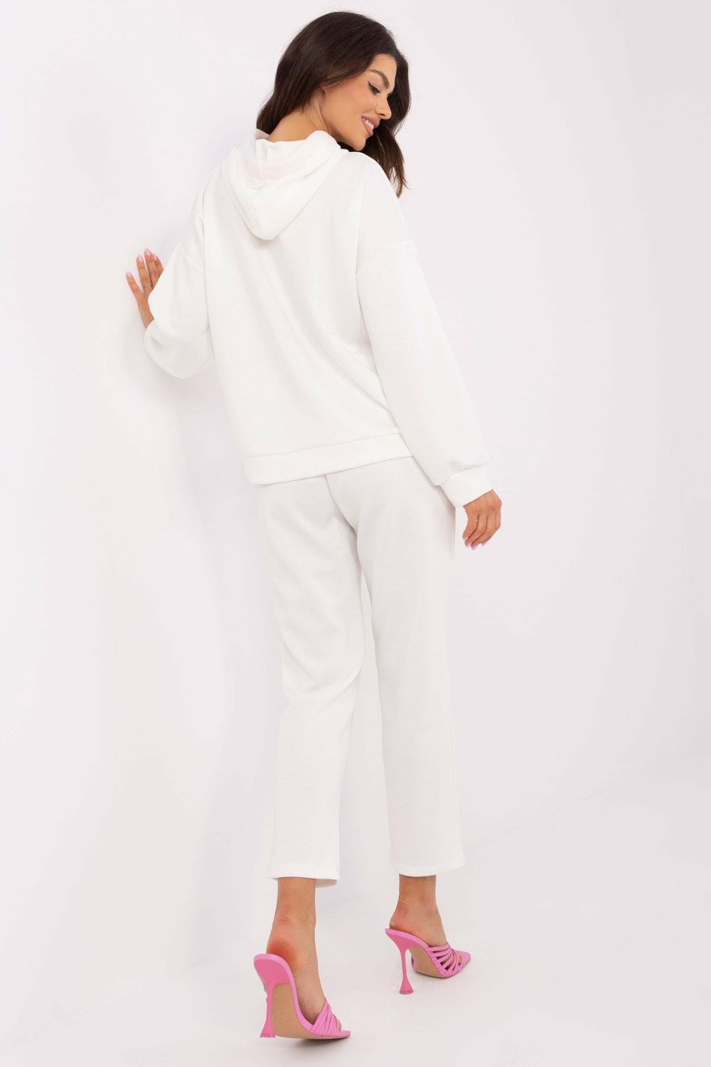 Italy Moda Ecru High Waisted Co-Ord Set - view 3