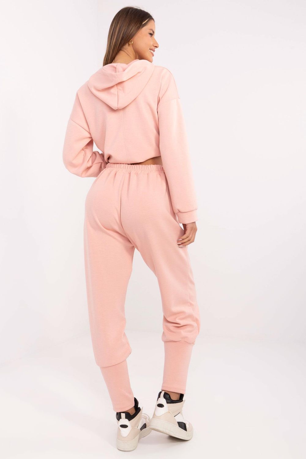 Italy Moda Peach High Waisted Joggers - view 3