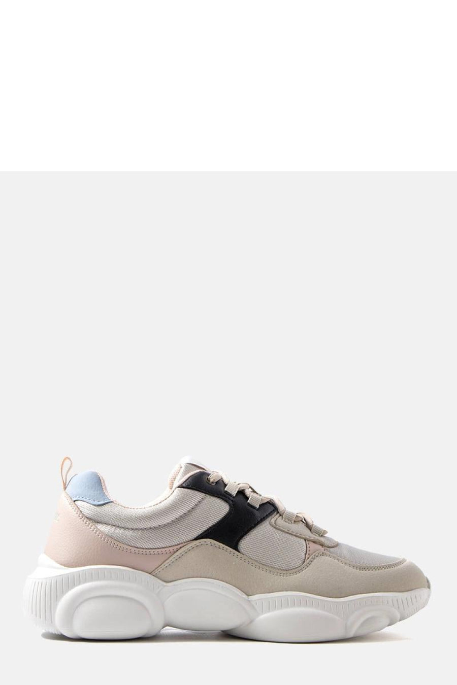 Solea Beige Lace Up Warm Lined Trainers