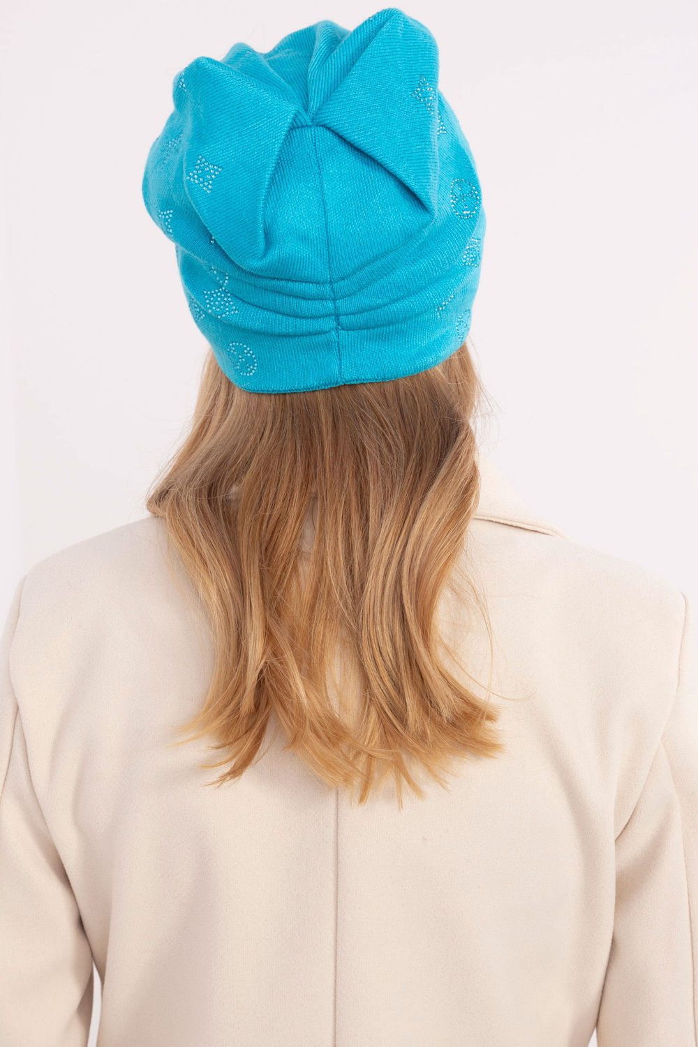 AT Turquoise Beanie Hat - view 3