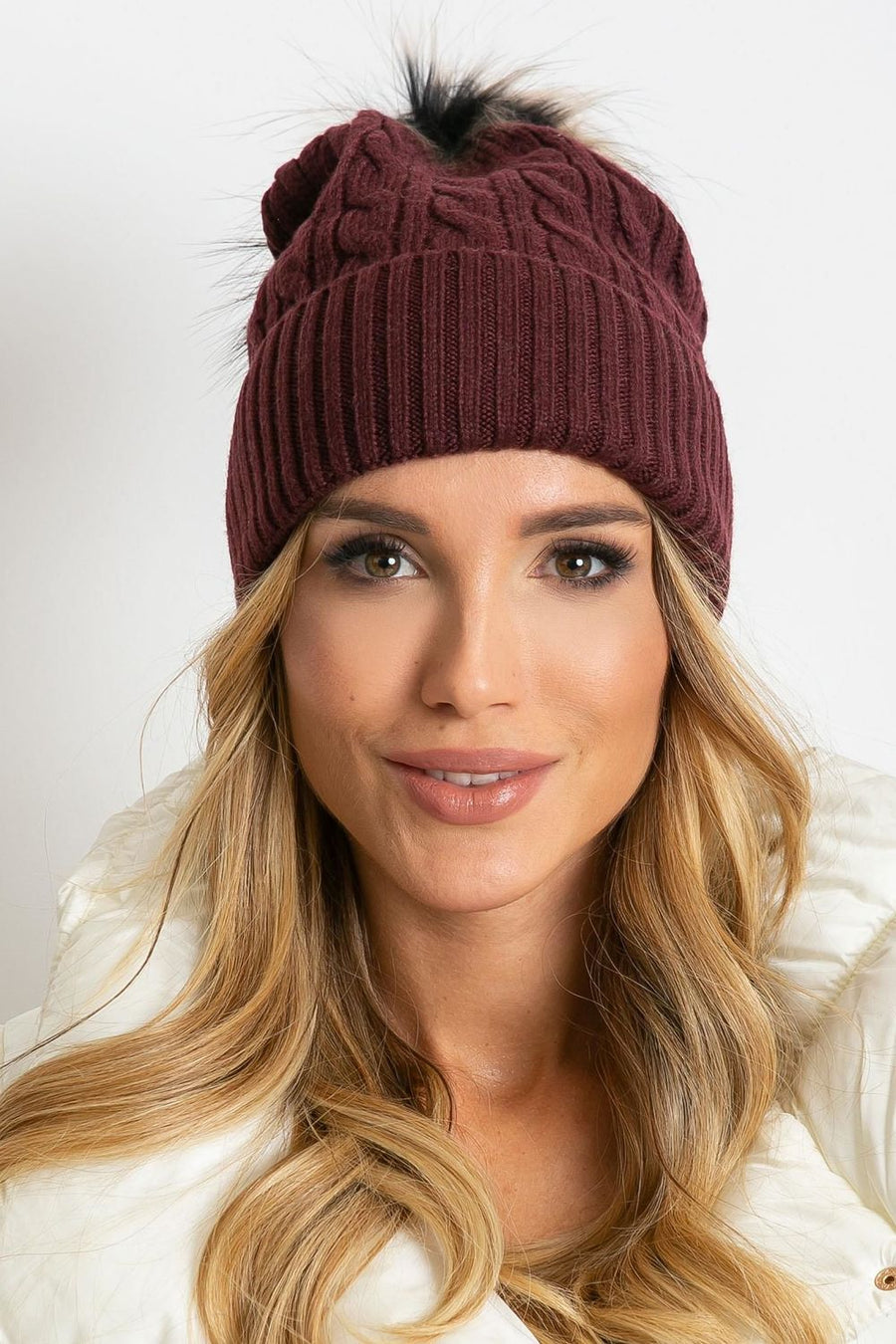 AT Burgundy Beanie Hat