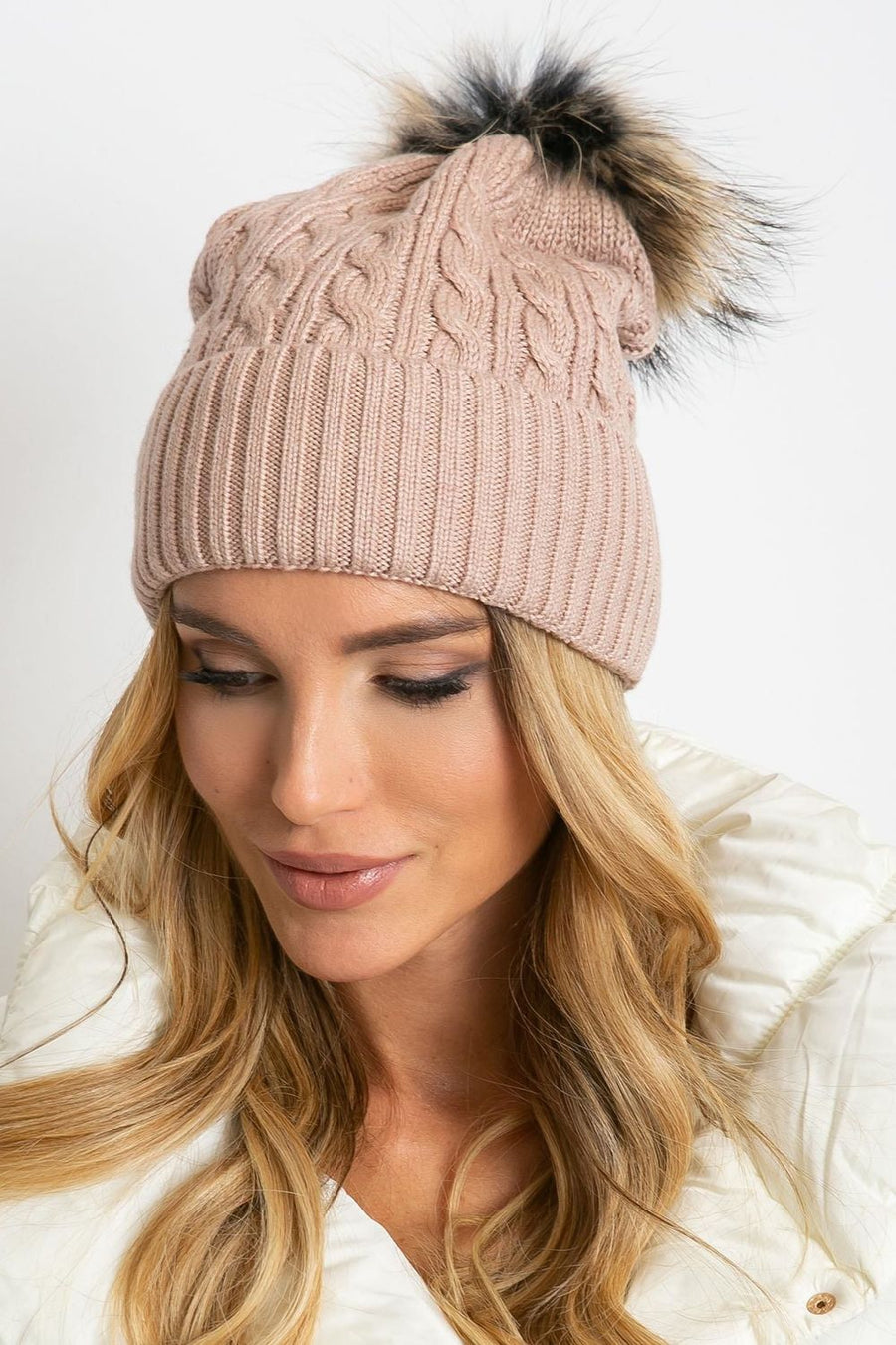 AT Light Pink Beanie Hat