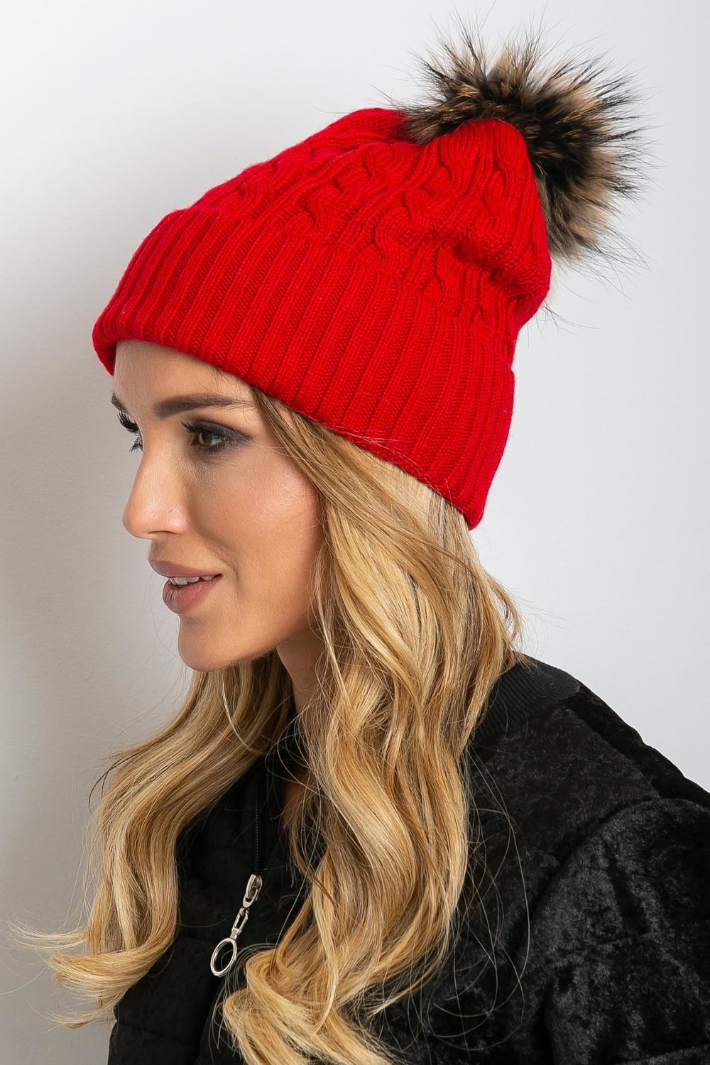 AT Red Beanie Hat - view 2