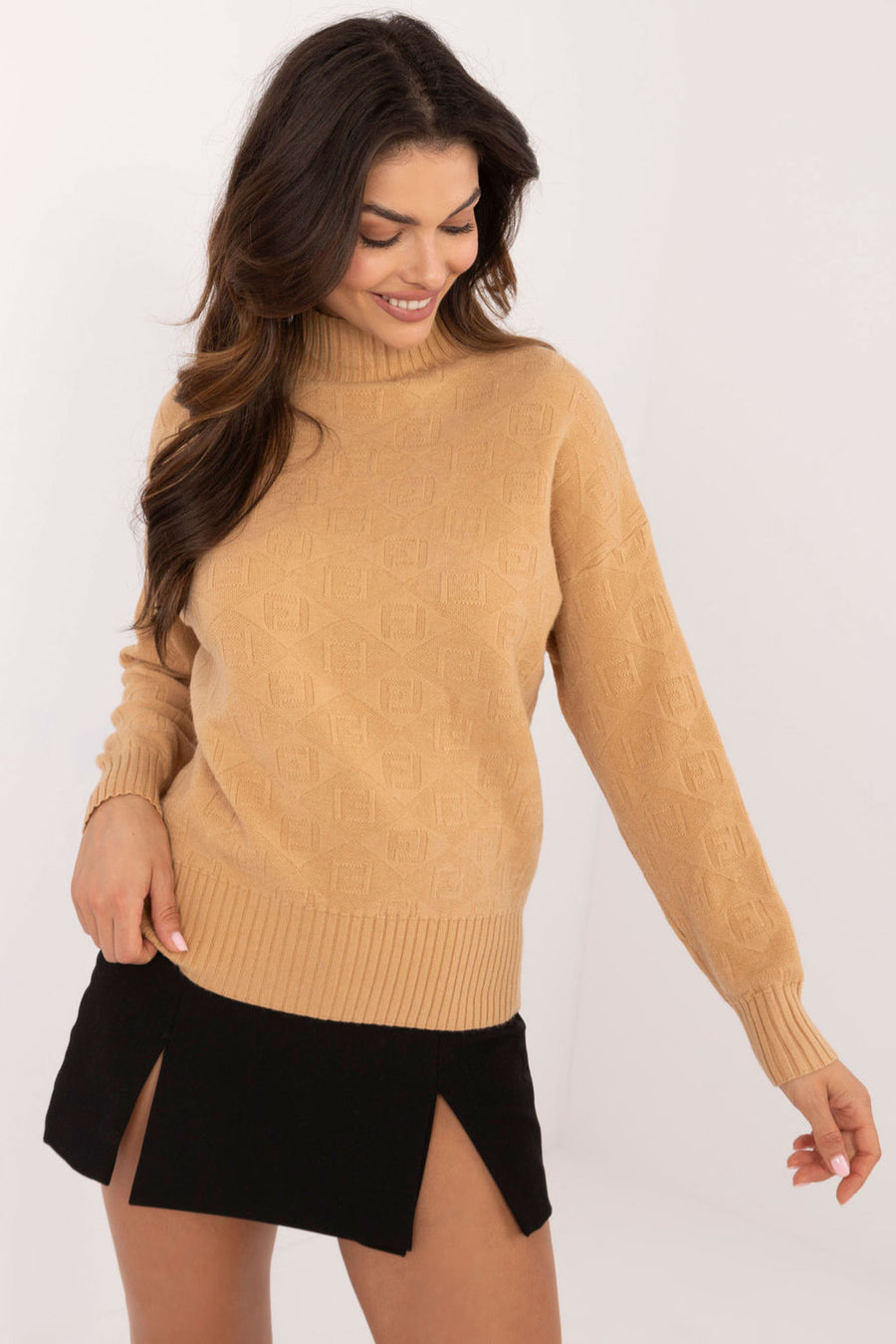 AT Camel Acrylic Long Sleeve Jumper