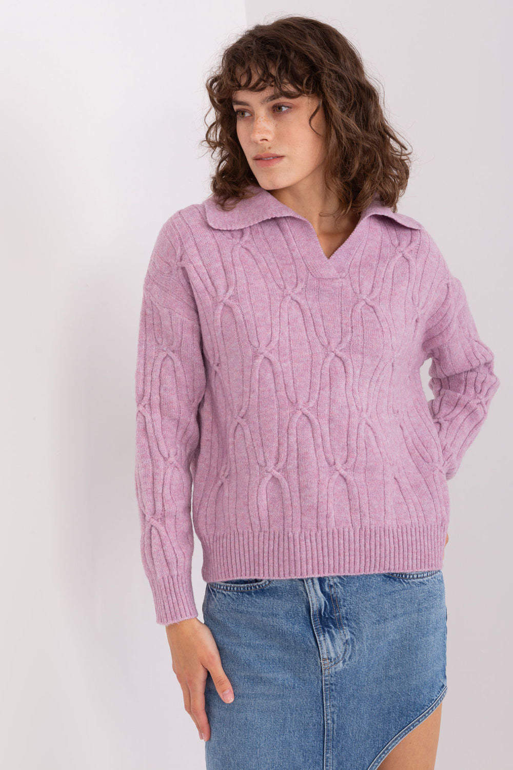 AT Light Violet Long Sleeve Jumper