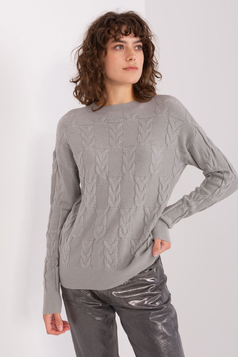 AT Grey Long Sleeve Jumper