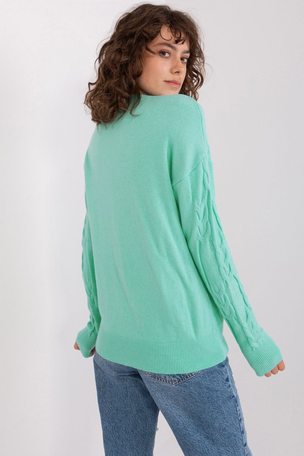 AT Mint Round Neck Long Sleeve Jumper - view 3
