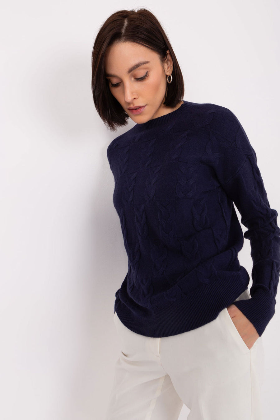 AT Navy Long Sleeve Jumper