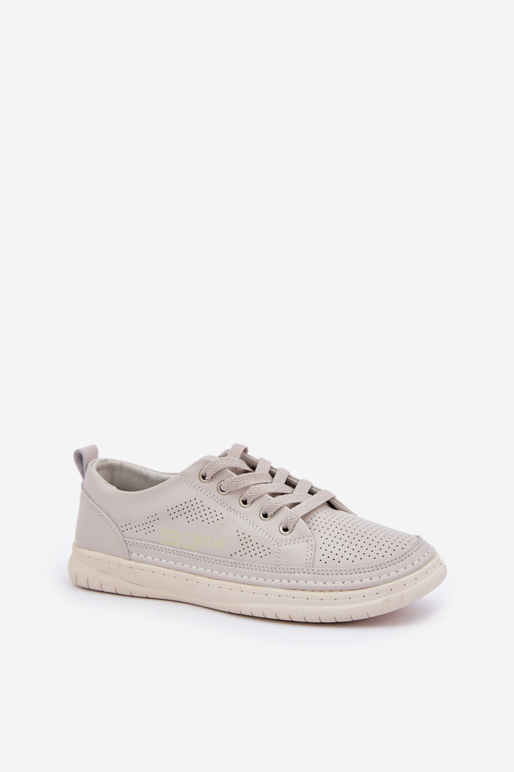 Step In Style Cloesa Grey Leather Lace Up Trainers - view 2