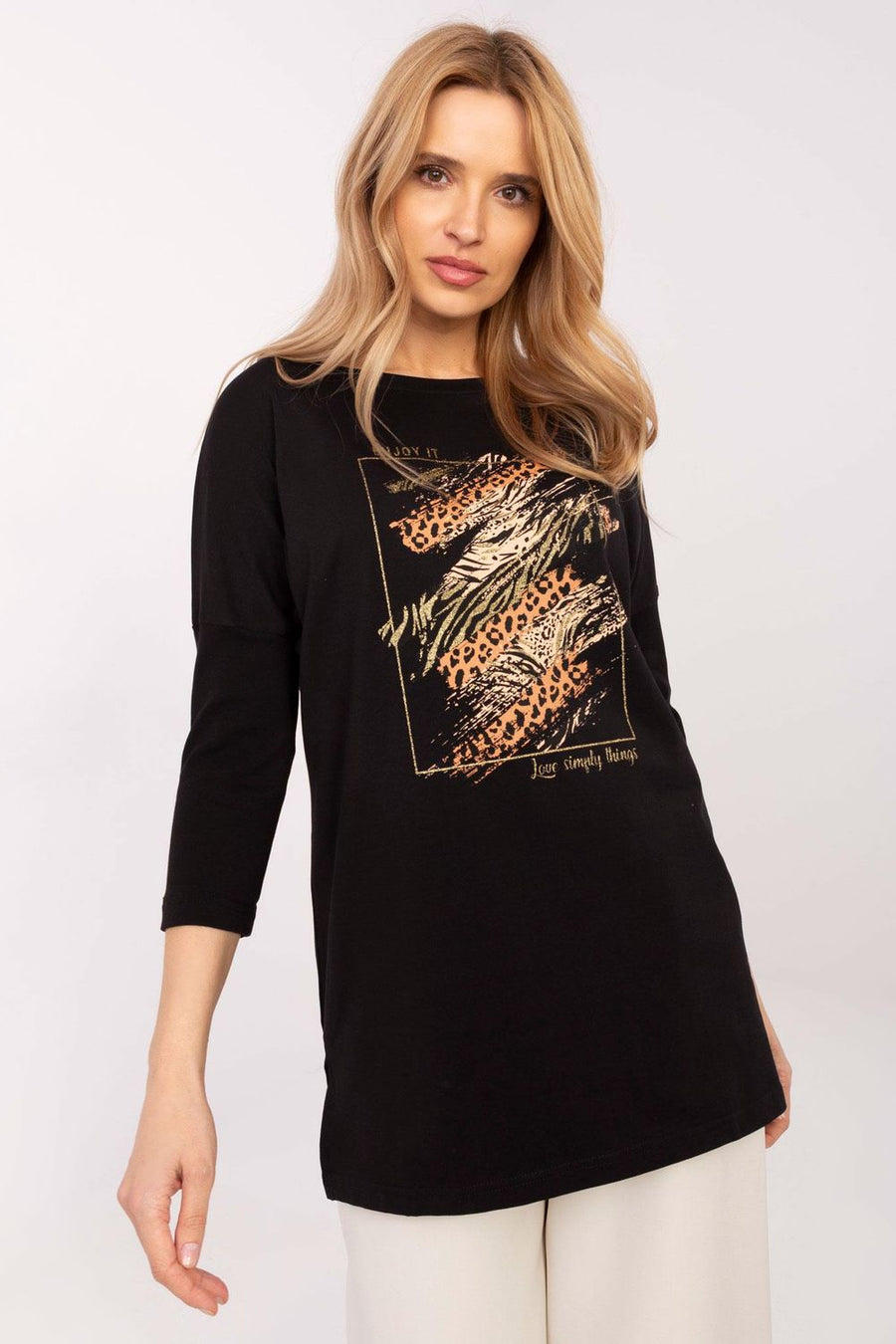 Factory Price Black Bodycon Cotton Blouse