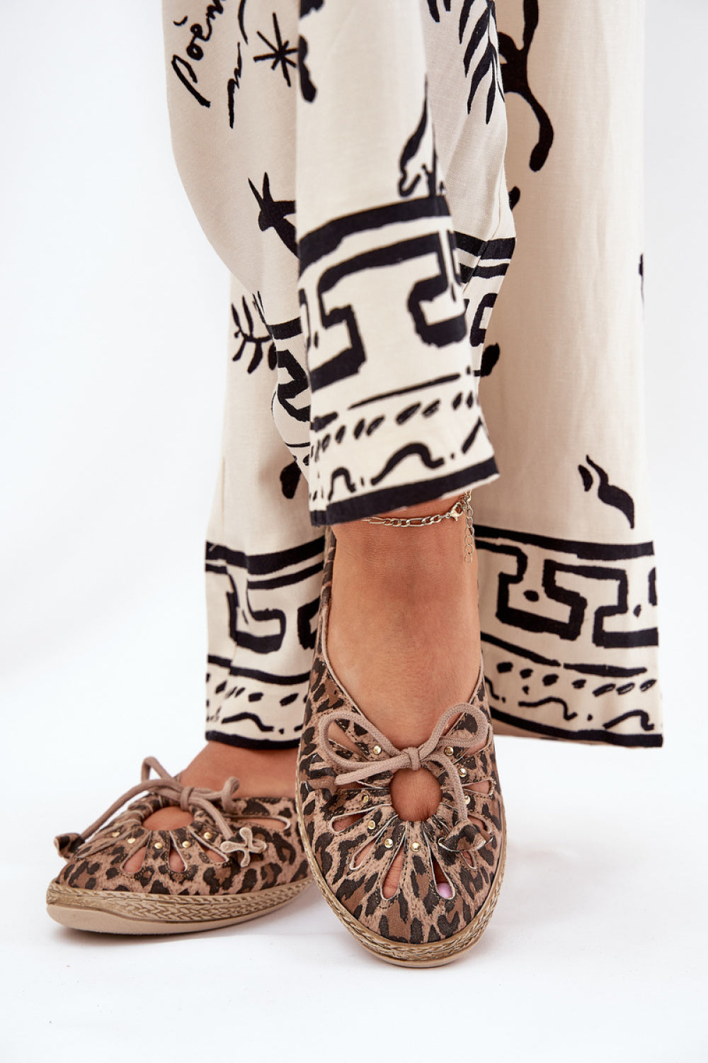 Step In Style Zazoo Brown Leather Ballet Flats
