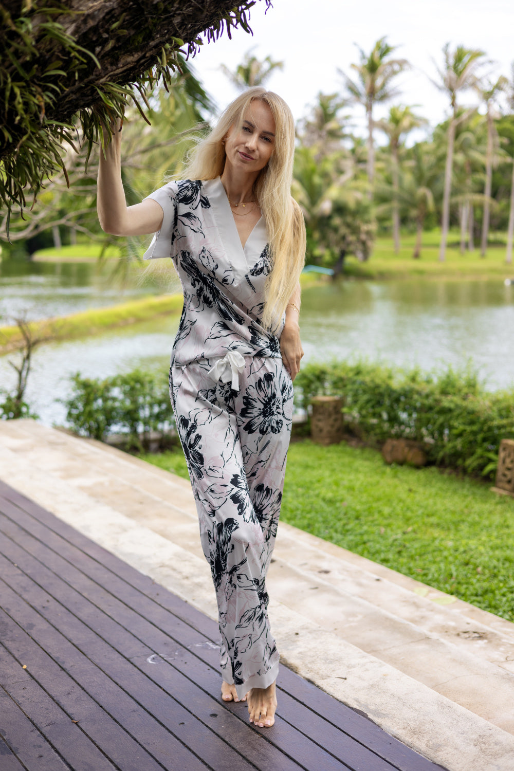 Kalimo Alicudi Polyester Satin Pyjamas