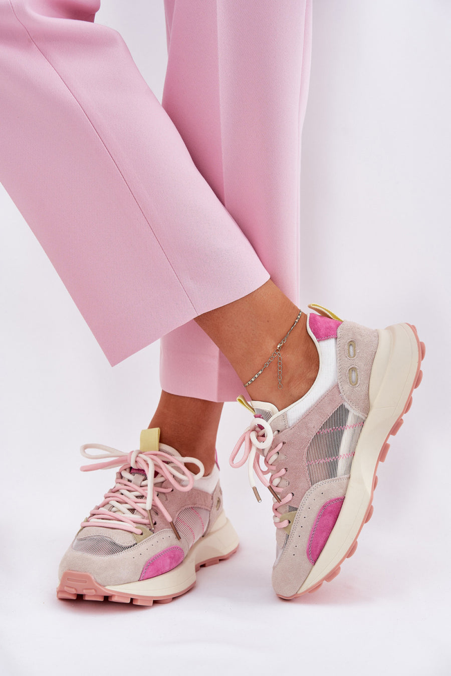 Step In Style Multicolour Suede Trainers