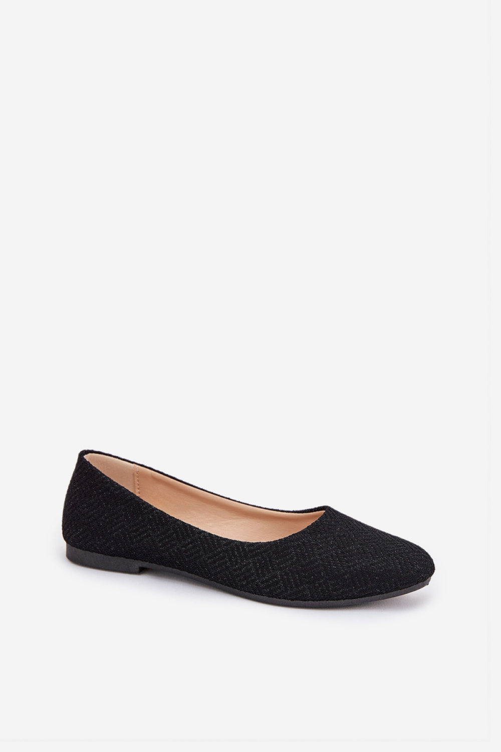 Step In Style Tatorelis Black Sequin Flat Ballet Flats - view 2