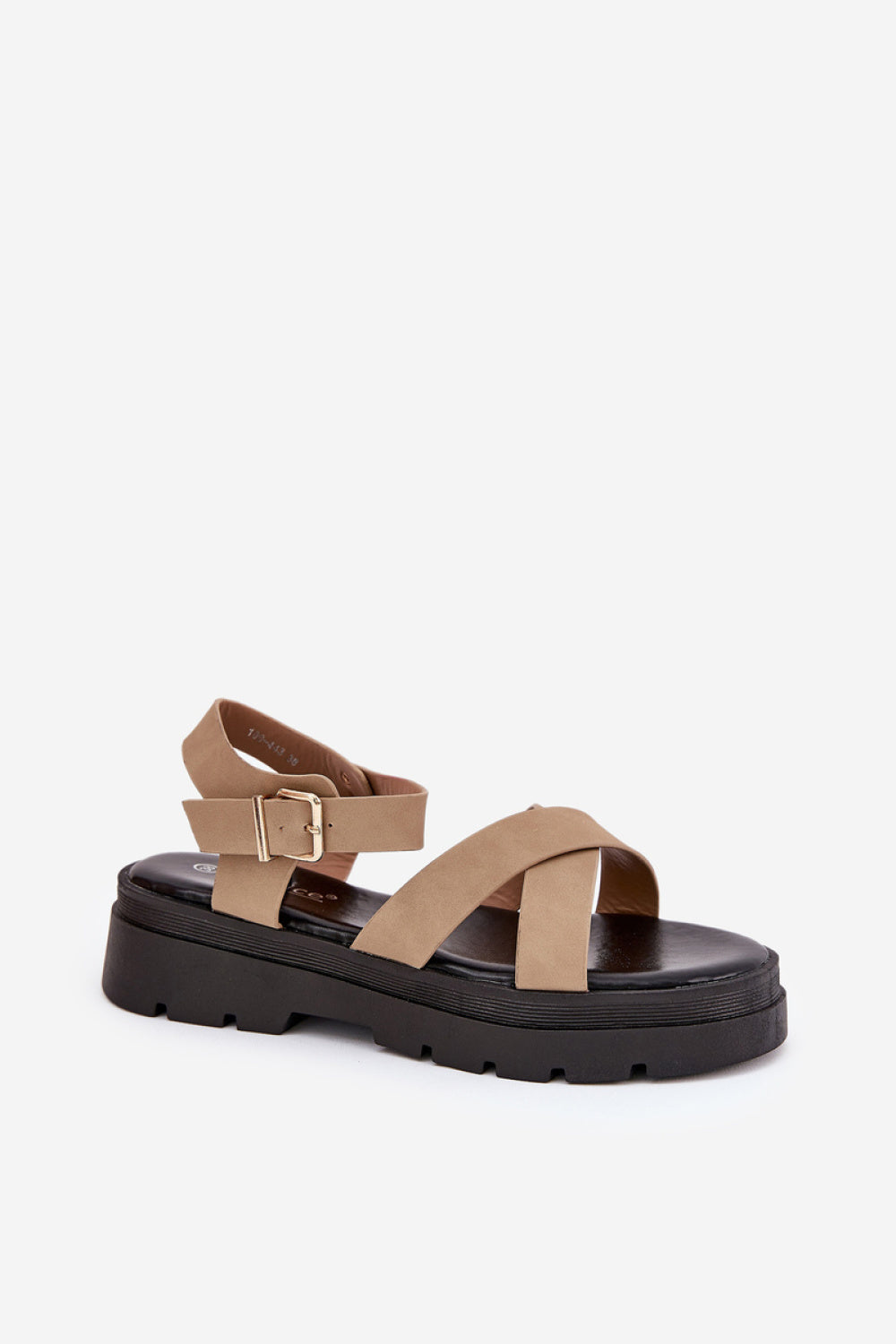 Step In Style Gevinniser Khaki Faux Leather Platform Sandals - view 2