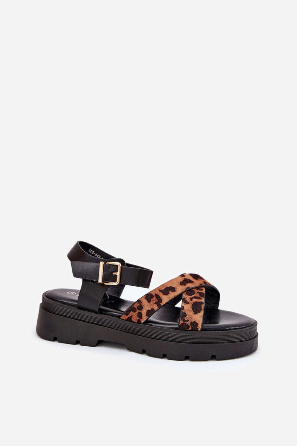 Step In Style Gevinniser Leopard Print Faux Leather Platform Sandals - view 2