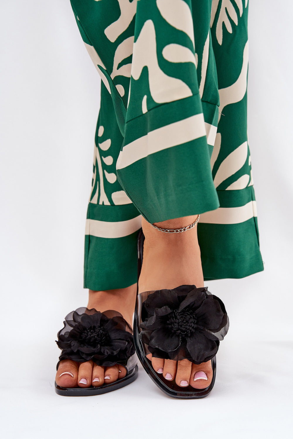 Step In Style Vobetta Black Flat Flip Flops - view 3