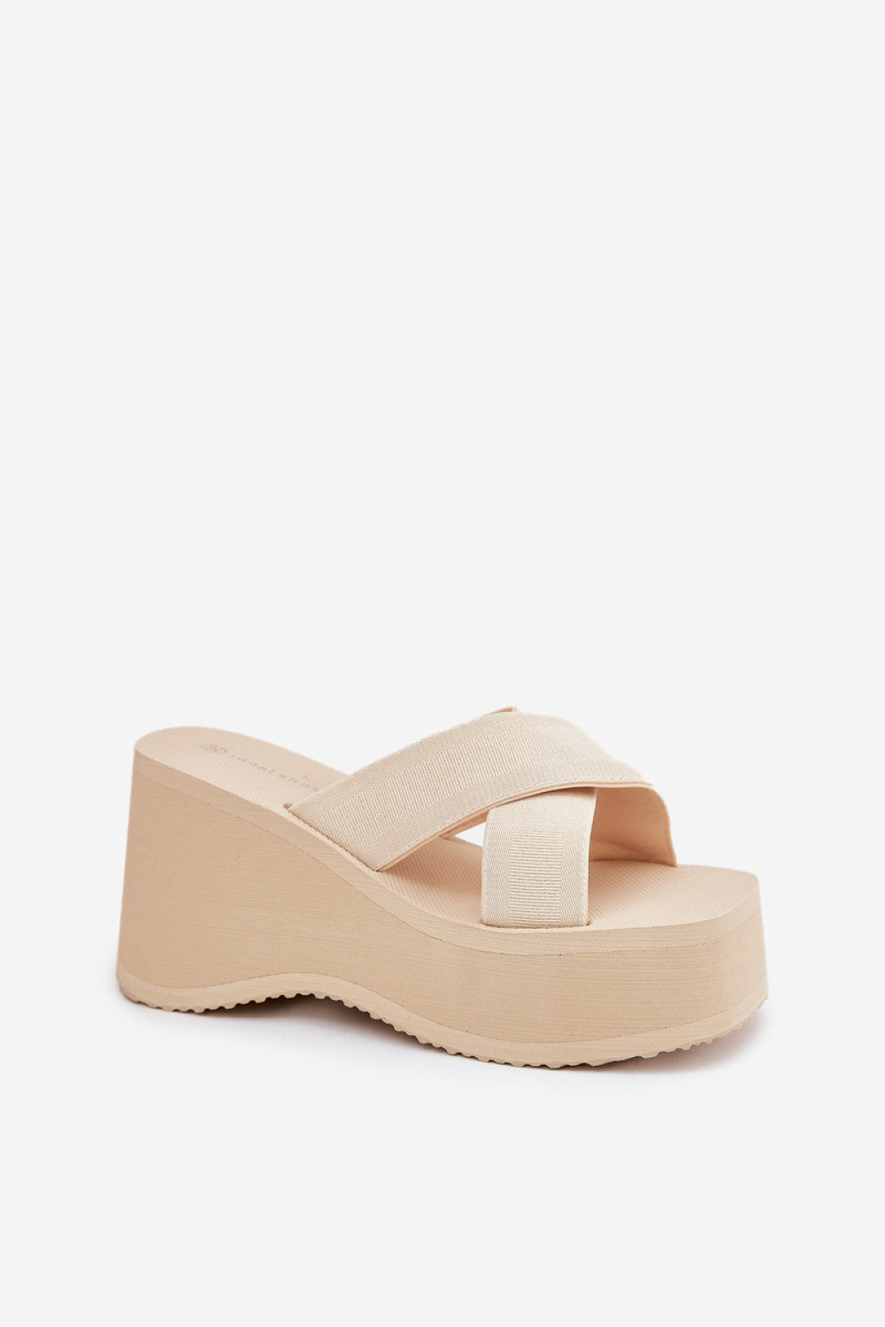 Step In Style Sevolee Beige Platform Wedge Sandals - view 2