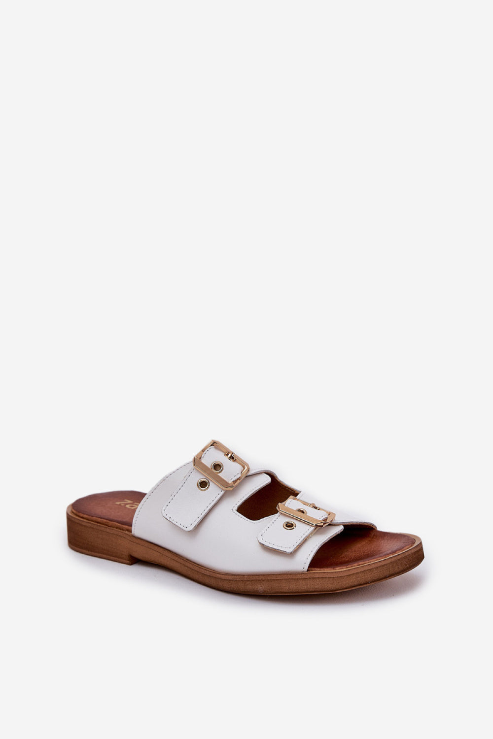 Step In Style Zazoo White Flat Flip Flops - view 2