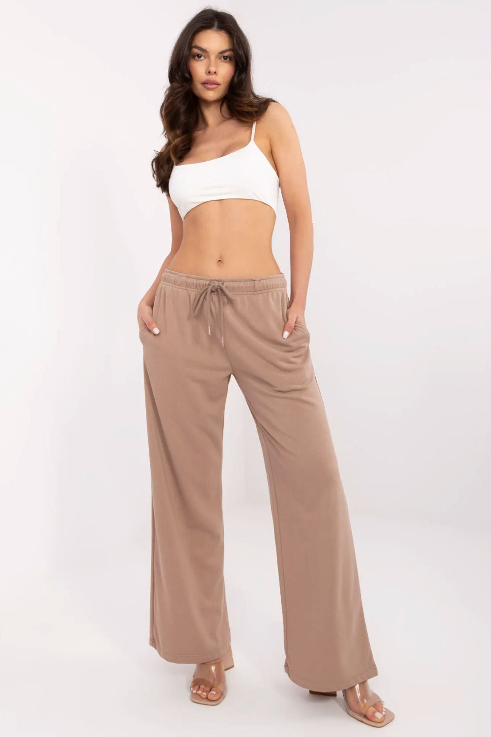 Relevance Dark Beige Cotton Joggers
