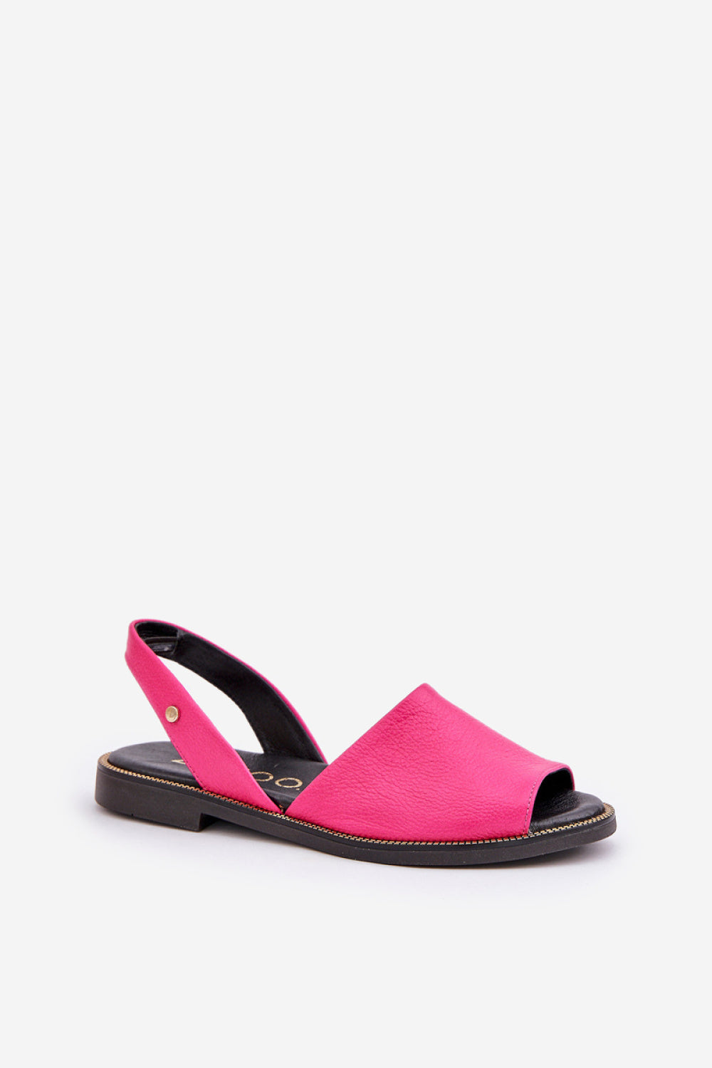 Step In Style Zazoo Fuchsia Leather Flat Sandals - view 2
