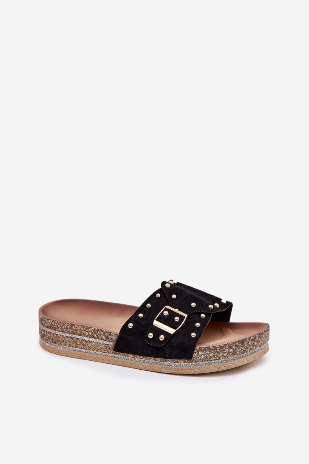 Step In Style Nusithia Black Sequin Platform Sandals - view 2