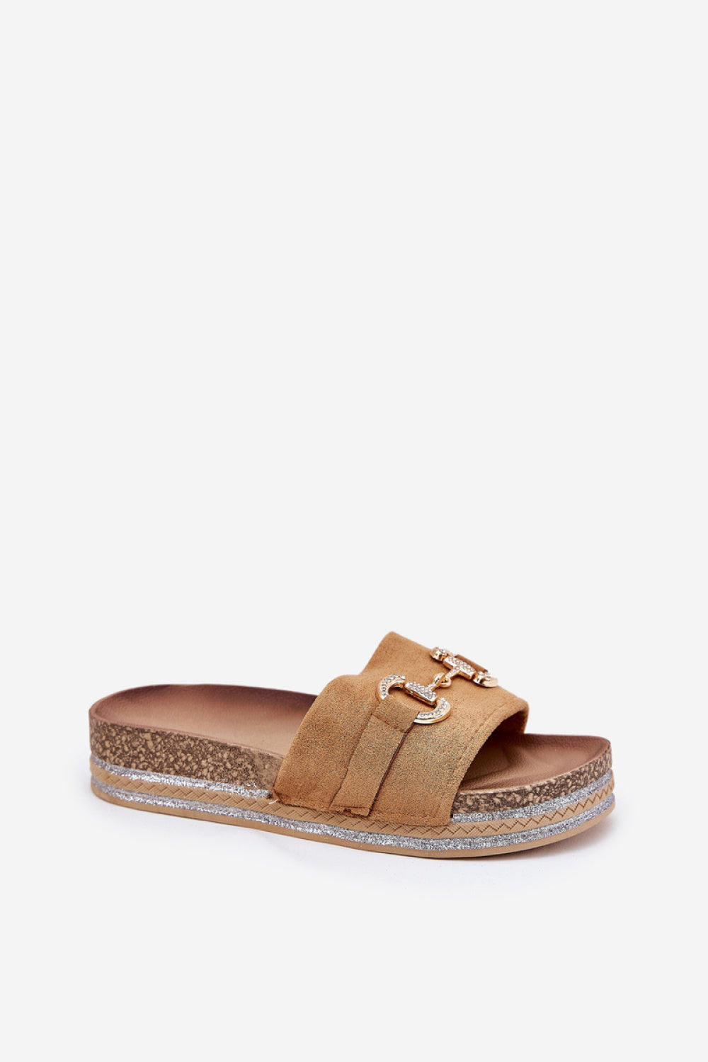 Step In Style Morisela Camel Sequin Platform Sandals - view 2