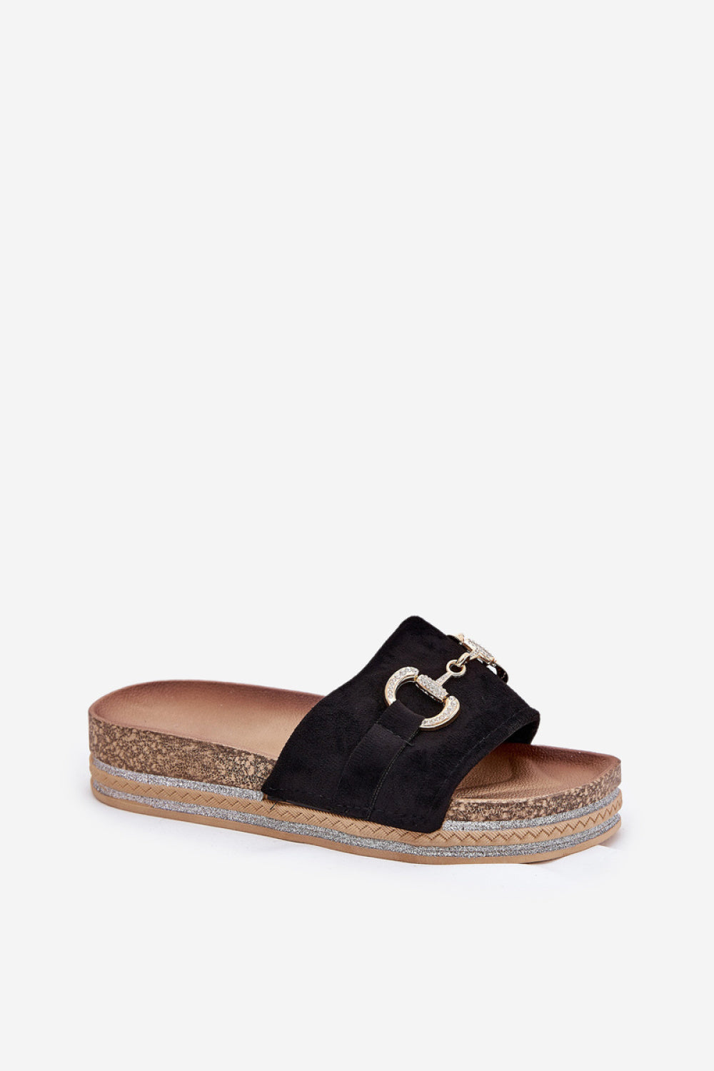 Step In Style Morisela Black Sequin Platform Sandals - view 2