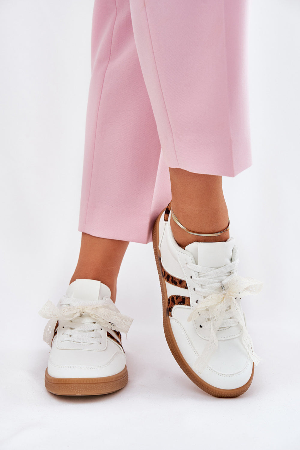 Step In Style White Lace Trainers - view 3