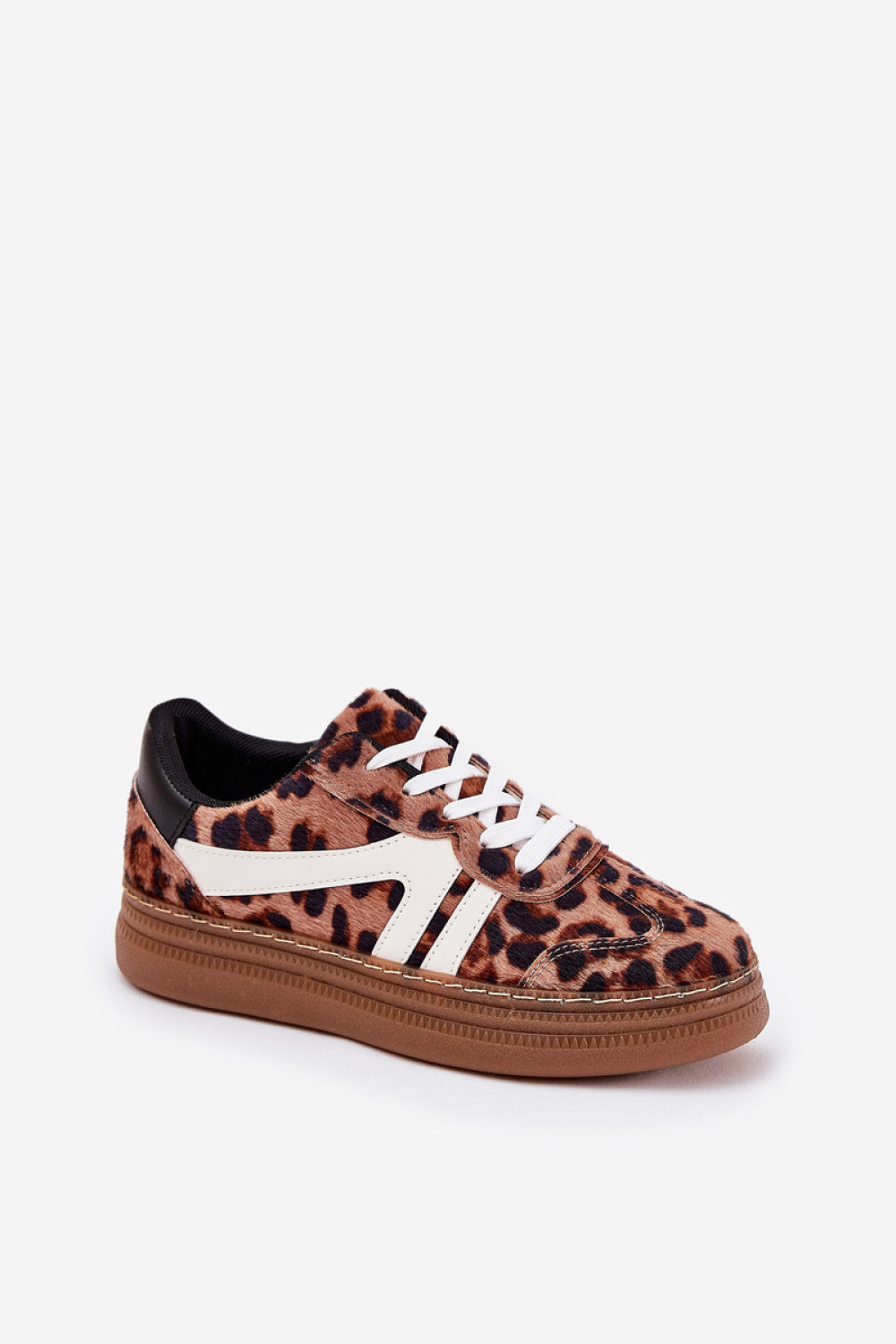Step In Style Leopard Print Platform Trainers - view 2