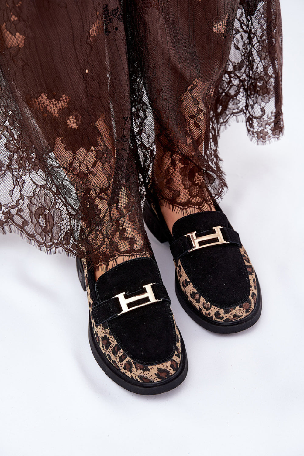 Step In Style Vinceza Black Faux Suede Flat Moccasins - view 3