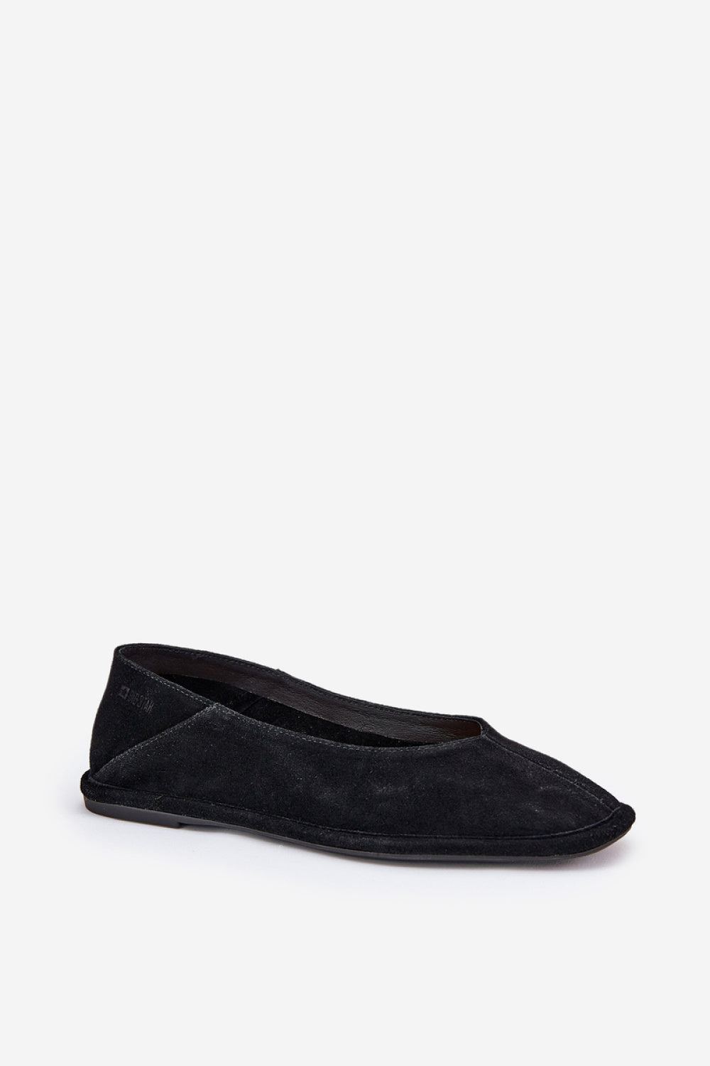Step In Style Black Suede Ballet Flats - view 2