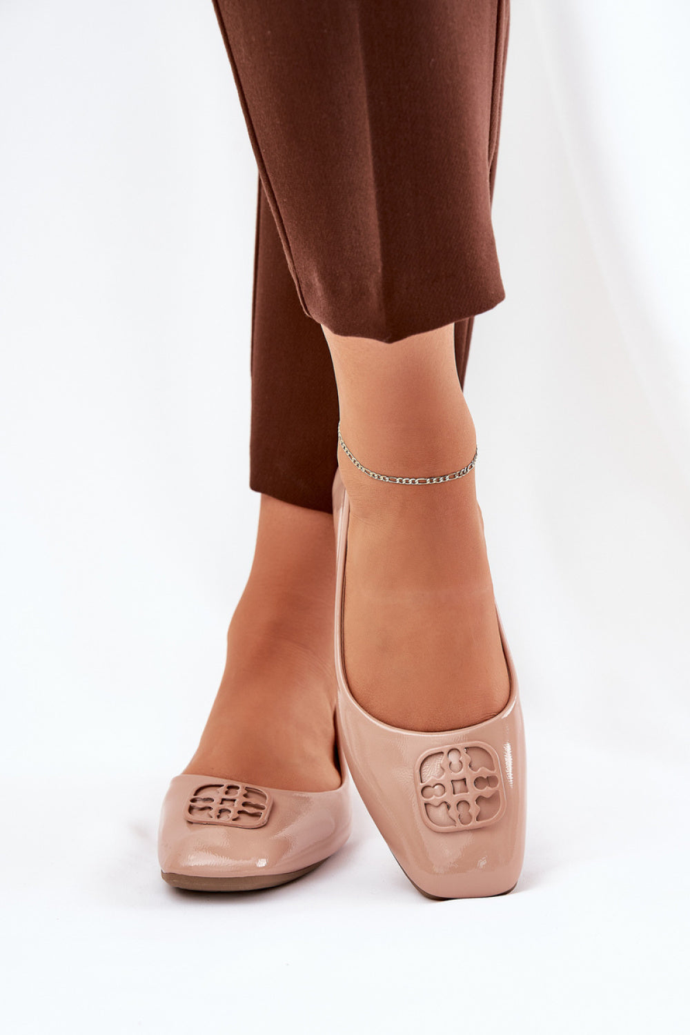 Step In Style Vinceza Beige Faux Leather Ballet Flats - view 3