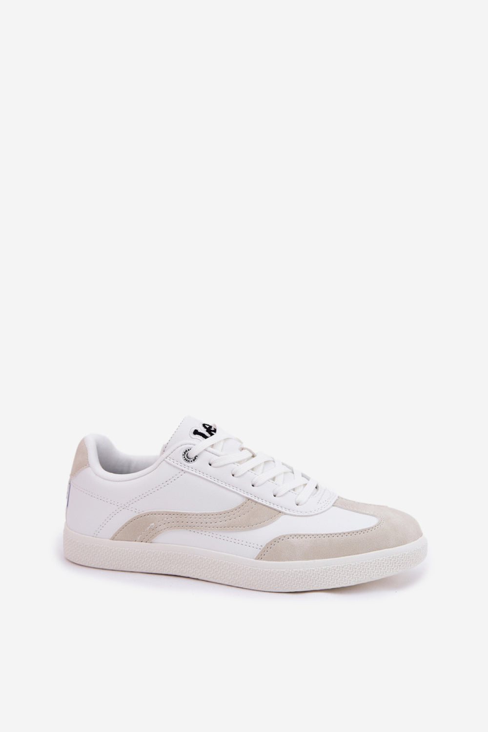 Step In Style White Faux Leather Trainers - view 2