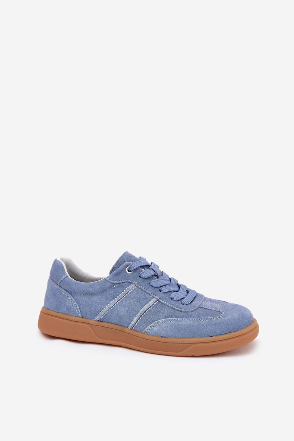 Step In Style Blue Suede Trainers - view 2