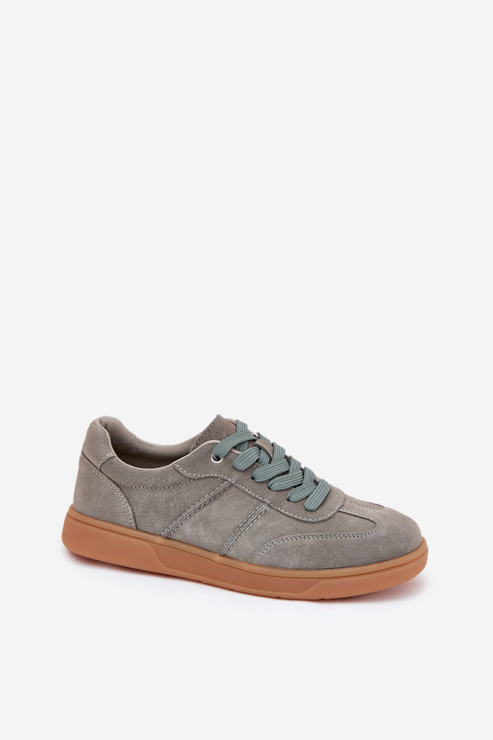 Step In Style Green Suede Trainers - view 2