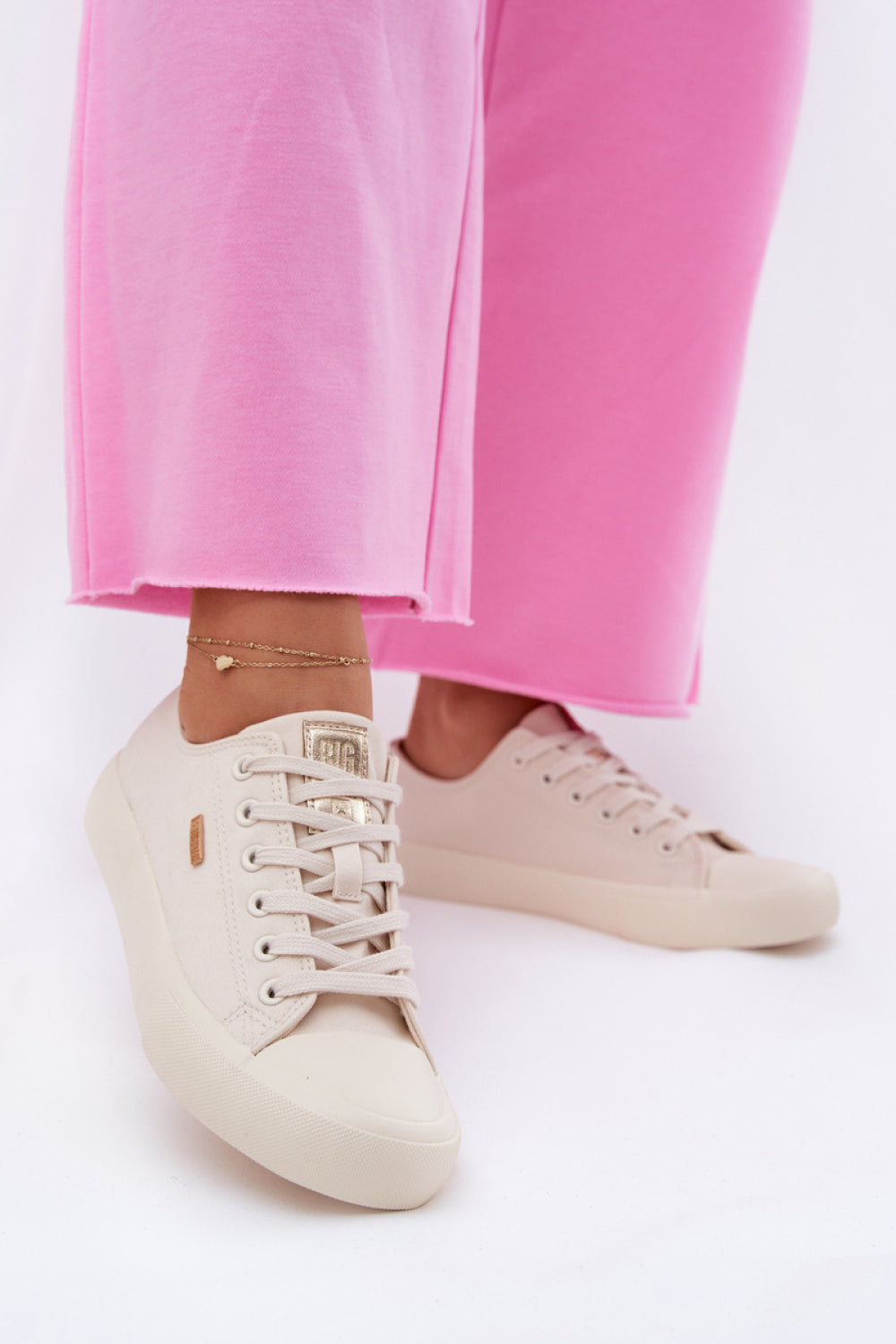 Step In Style Beige Trainers